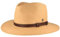 Breiter ORIGINAL Panamahut Strohhut aus Ecuador Handgeflochten Hut UV-Schutz Bruchschutz Sonnenhut Natur Band Braun XL 61-62