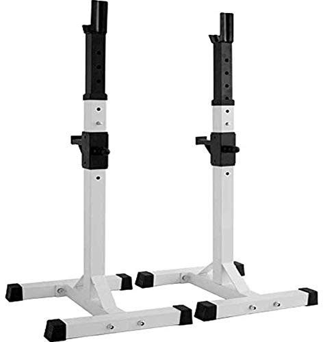 Squat-Rack-Ständer, Squat-Bar-Rack, verstellbarer Langhantel-Rack, verstellbarer Gym-Squat-Langhantel-Power-Rack, Multifunktions-Heim-Fitness-Fitness-Ständer, Gerät, 180 kg maximal