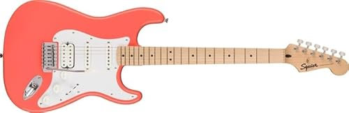 Chitarra elettrica FSR Squier Sonic® Stratocaster®, tastiera in acero, battipenna bianco, Tahitian Coral