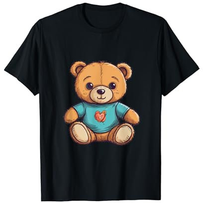 Teddybär süßer Teddy Bär Liebe Zeichnung T-Shirt