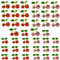 Dimeho 40Pcs 3D Cherry Nail Charms Rhinestones Shiny Gems Nail Accessories Jewelry Decorations Cute Fruit Nail Diamond for Women Girls Art Design DIY Manicure Craft Jewelry