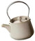 Generic Teiera in ceramica Teiera da 200 ml con fori per colino da tè per bollire l'acqua calda per la casa, bianco