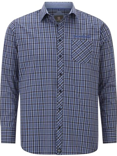 Jan Vanderstorm Herren Hemd Bjornman Blau, L - 41/42