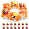 Kepfire 20 Stück künstliche Cupcake-Dekor-Set + künstliche Erdbeeren Kunstbrot Simulation realistische Obst Lebensmittel Dessert für Display Party lebensechte Gebäck Kuchen