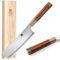 XINZUO Acero Japonés Cuchillo Nakiri 18.3cm Cuchillo de Cocina, Forjado a Mano Cuchillo para Verduras Acero en Polvo Japonés ZDP-189, Afilado Cuchillo de Cocinero -Mango de Desert Ironwood