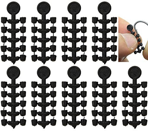 Zghhc 100pcs Hook Stops Rubber Shank Beads Connect Hook Beads Plastic Earring Stopper Hook Stops Carp Fishing Accessories