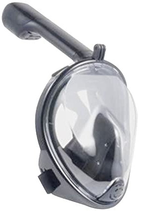 CAFIEDR Schnorchelmaske, Unterwasser-Antibeschlag-Schnorchelmaske, Vollgesichtsmaske mit Auslaufschutz, Tauchmaske, Atemschutz, Schwimm-Tauchmaske(Graue XS)