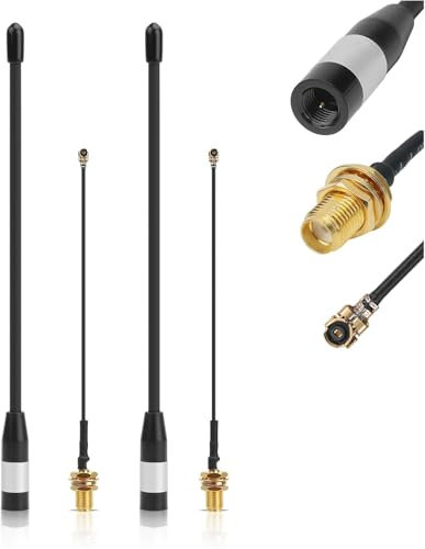 2 Pack 868-MHz Antenne, 10dBi Gain für Meshtastic LoRa Long Range Soft Whip-Antenne, 17 cm Omni SMA-Stecker, schwarz