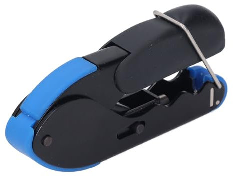 RG59 RG6 Koaxkabel-Crimpzange, Koaxkabel-Crimpzange mit Griffverriegelung, Rutschfestem Griff, Koaxialkabel-Abisolierzange, Koaxkabel-Crimper-Set mit 10 F-Steckern