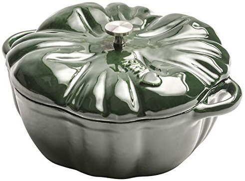 XAoSCd Cazuela De Calabaza Cazuela De Hierro Fundido Esmaltado Cazuela De Calabaza con Tapa Olla Holandesa Antiadherente Cazuela De Calabaza para Estofado Cazuela Utensilios De,