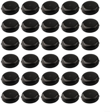 Lot de 30 protections de pieds de chaise en fer forgé pour terrasse Noir
