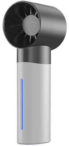 Air Cooler Fan, Small Handheld Fan, Cooling Mist System, 5 Speed Vapor Cold Outdoor Heat, Clear 35ml Water Tank Quick Refill, Travel Blower for Beach, Hiking Trips, 2.1 Inches