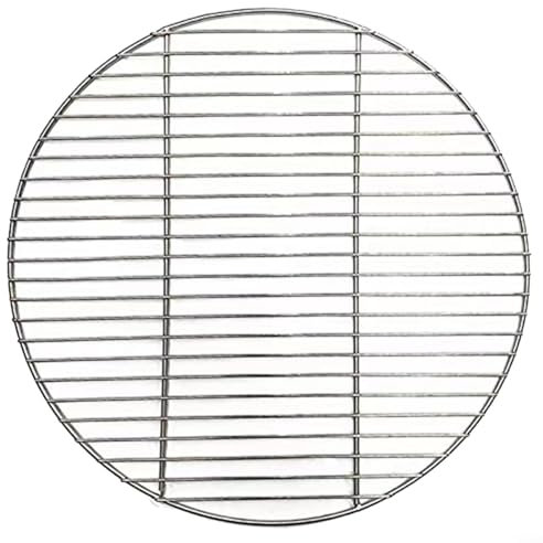Puupaa Piezas de repuesto de parrilla de cocina de 43 a 45 cm, rejilla redonda de acero inoxidable para barbacoa, bandeja para hornear al aire libre, parrilla para jardín, picnic, fiesta en la playa