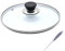 GBSONGLIANGBO Pan Lid,Pan Lids Stainless Steel Cookware Reinforced Glass Lid Tempered Wok Lid Pyrex Glass Round Chef Pan Lid Knob Premium Qualtiy Pan Covers(18cm)