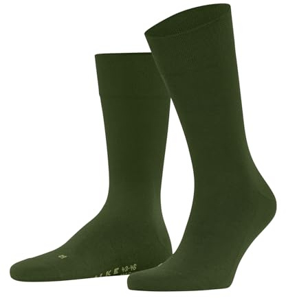 FALKE Sensitive New York M So lyocell puños sin presión 1 par, Calcetines Hombre, Verde Cypress 7528, 43-46
