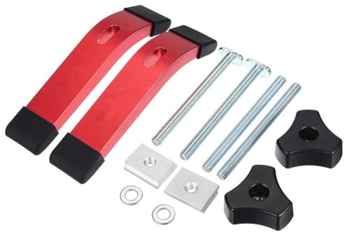 Osmond 2PCS Plate Block Saw Wood T Slider Handle Chute Hold Down Clamp Table Saw Woodworking Tools