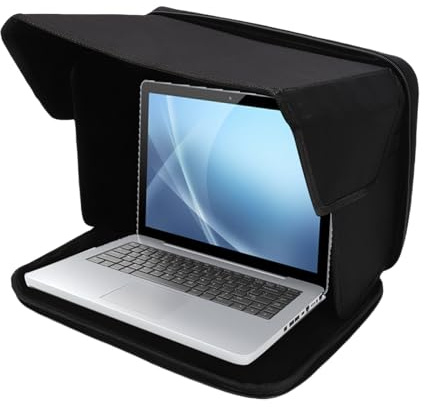 Fockety Laptop Sun Shade, 16in Impedisci la Borsa per Cappa da Schermo per la Privacy con Cappuccio da Sole, Blocchi la Copertina di Scudo Pieghevole Portatile per Esterni per