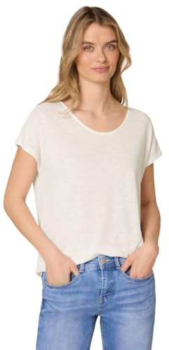 Damen Dropped Shoulder Shirt im Leinen-Look