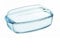Pyrex Hitzebeständiges feuerfestes Gefäß Auflaufform Bräter mit Deckel aus Glas (7 L)