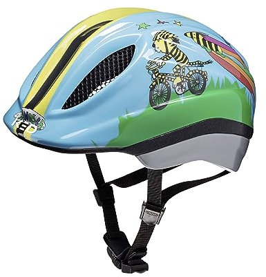 Meggy II Originals Kinder Fahrradhelm, Made in Germany, mit LED-Rücklicht, nur 220g, QUICKSAFE Verstellsystem und Insektenschutz