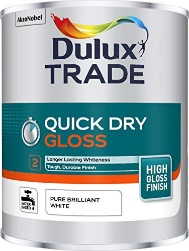 Dulux Trade Quick Dry Gloss 1L - Pure Brilliant White