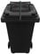 Wheelie Bin Strap Lock Strap in GREY - NO DRILLING, NO GLUEING - Easily Fitted