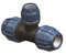 Elysee PP-Fitting, T-Stück reduziert, 25mm x 20mm x 25mm für PE-Rohr, Klemm x Klemm x Klemm,DVGW, Trinkwasserzertifiziert