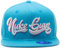 Nuke Guys Snapback Cap Welcome to Miami, Premium 6 Panel Snapback Straight Cap, Unisex Kappe, Mütze mit hochwertiger 3D Stickerei und Snap Verschluss, hellblau/weiß