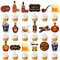 32pcs Whiskey Party Cupcake Toppers