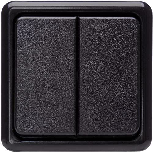 KOPP Aufputz-Programm Standard, schwarz, Serienschalter, 10 A, 250 V, 513505005