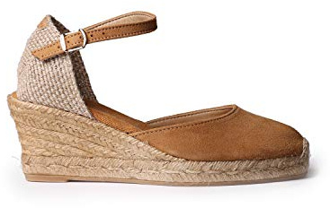 Toni Pons Wildleder-Espadrille für Damen - Lloret-5 - Cuero, 43 EU