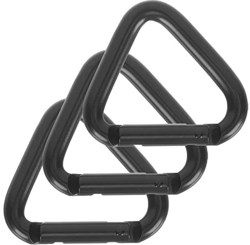 BESPORTBLE 3-teiliger Dreieckiger Karabiner Mit Verschluss Großer Dreieckiger Karabiner Robuste Aluminiumlegierung Leicht Zu Verstauen Kletterausrüstung Rucksack-zubehör