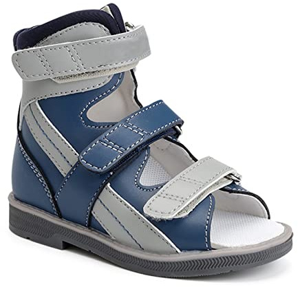 Orthopop Sandalias ortopédicas para niños y niños pequeños,zapatos correctivos AFO de caña alta con soporte para el arco y el tobillo