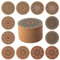 STARUBY 12 Pcs Cork Coasters, Coasters for Drinks, Coasters for Coffee Table, for Drinks Absorbent Kitchen Dining Room Decoration 10cm Round Flower1