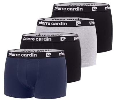 Pierre Cardin Herren PC/1/BC/Pk4 Retroshorts, Schwarz 2, L (4er Pack)