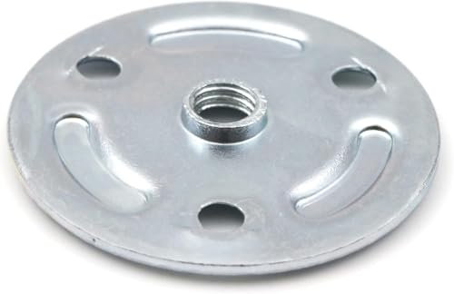 Design61 4er Set Anschraubplatte Montageplatte Rund 50mm für Tischbeine Schrankbeine Sofafüße Möbelfüße mit M10 Gewinde