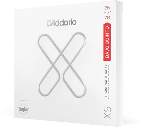 D'Addario Bajo Quinto Saiten - XS Phosphor Bronze Coated Saiten - XSAPB2678 - Entwickelt mit Taylor Guitars - 10-Saiten-Set
