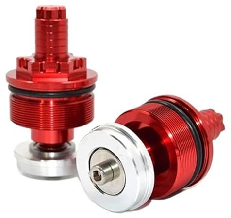 HUISI Tappo di precarico forcella adatto for Kawasaki Z650 Z750 ER6N ER6F Ninja 650R 400R ER4F Vulcan S650 ZRX 400 ZEPHYR 750 ZR750 Bullone forcella regolabile(Red)