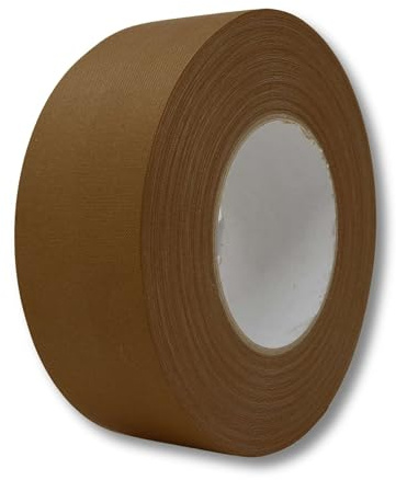 gws Rohgewebe Gewebeband 21541 – 50m x 50mm, braun – Perfektes Allzweckband für Buchverstärkungen, kreative Projekte und Markierungen – UV-beständig, stark haftend, ideal für Werkstatt und Bau