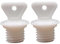 Heißwasserflaschen Stopper 2PCS 21mm Leckdosenheizwasserbeutel Stopper mit Griff Ersatz weiße Plastikflaschenstopfen