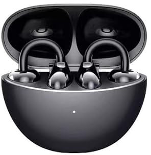 For Original HONOR Choice LCHSE Ear Clip Earphone ENC Wireless Earbuds Bluetooth 5.3 Dual-Connection Open Ear Headphone 36 Hours Battery (black)