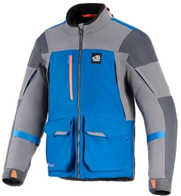 Alpinestars Maxdura Drystar XF wasserdichte Motorrad Textiljacke, blau/grau, 2XL