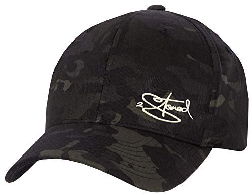 2Stoned Flexfit Baseball Cap Multicam Black Camo mit Stick Größe L/XL (58 cm - 60 cm) für Damen und Herren