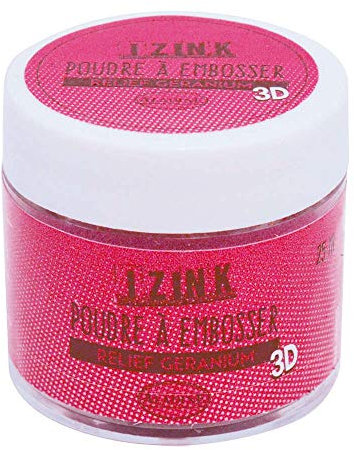 Aladine 10205 Embosserpuder, 25 ml, Fuchsia/Geranium