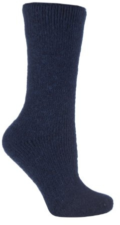 HEAT HOLDERS - Ladies Thick Winter Warm 2.7 TOG Short Cosy Thermal Wool Rich Socks (4-8 uk, Indigo (S.Wool))
