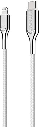 Cygnett Armoured Lightning to USB-C Cable 10cm - White