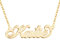 MissChic Namenskette, Silber Personalisierte,18K Rosegold/Gold Vergoldet Kette mit Name, Geschenk für Freuen, Herren, Freundin, Mutter, Schwester