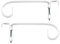 Ideen mit Herz Deko Fenster- & Türhaken, Design 4, 15cm x 5,5cm x 3cm, weiß, 2 Stück