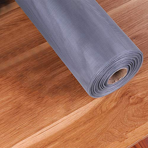 XXYANZI Maille Moustiquaire pour Fenetres 1.2x4m, Fil Grillage Anti Moustique Grille Fenetre, pour Porte et Fenetre. - Gris