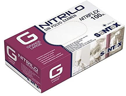 SANTEX 2000 INTERNACIONAL, S.L. Guante Nitriflex Azul S/polvo 100 Ud. T/g Gd20bd